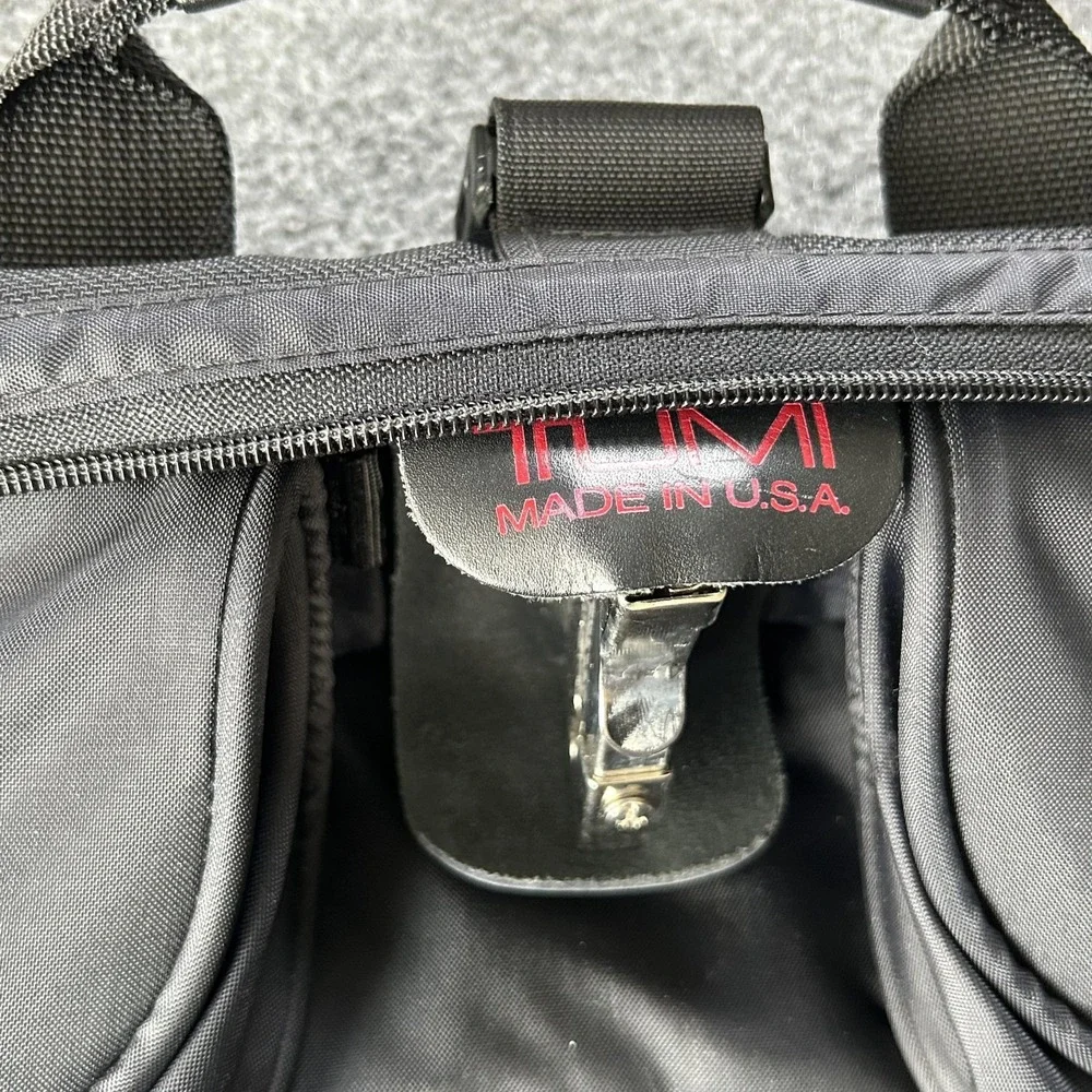 Tumi Garment Bag‎ Black Ballistic Nylon Travel Suit Carrier Soft Case Luggage